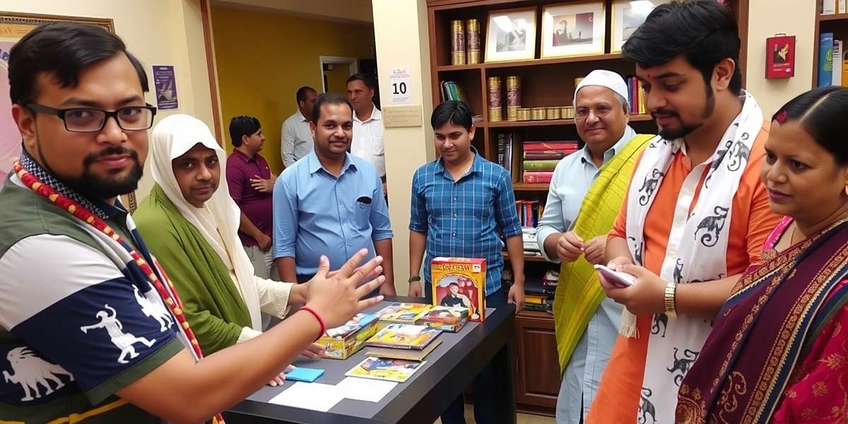 Cumin Chronicles Spice Dynasty player meetup in Mumbai with fans wearing traditional clothing and displaying game merchandise